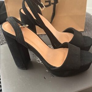 Elegant Black Platform Heels
